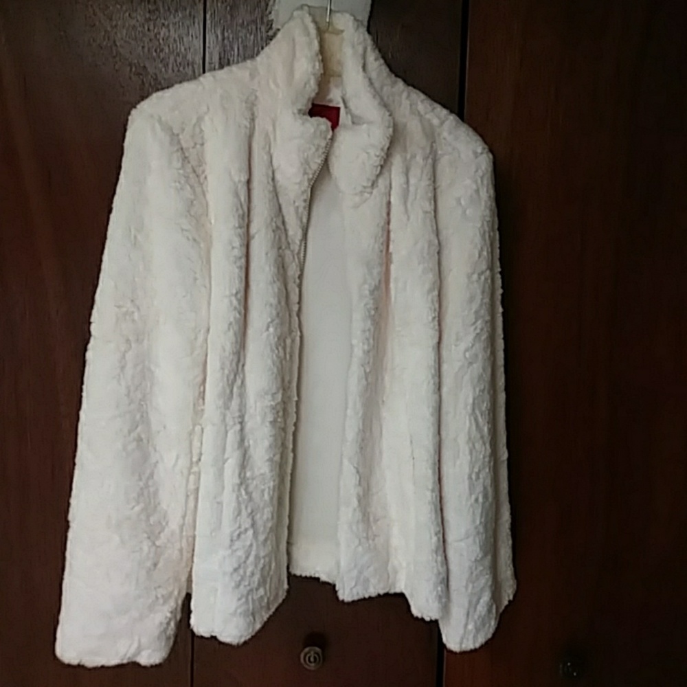Esprit Winter White Faux Fur Jacket